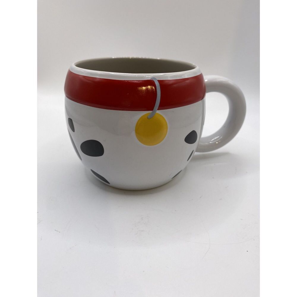 Disney Store 101 Dalmatians Dogs‎ Large Coffee Mug Cup Black Spots
